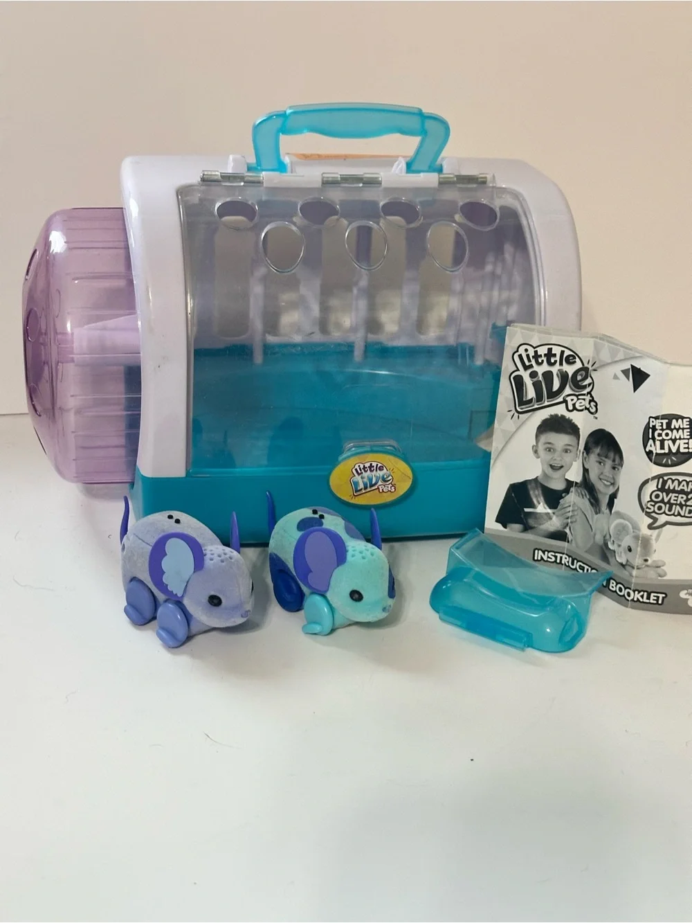 Little Live Pets Mouse House playset portable carrier with a turning wheel